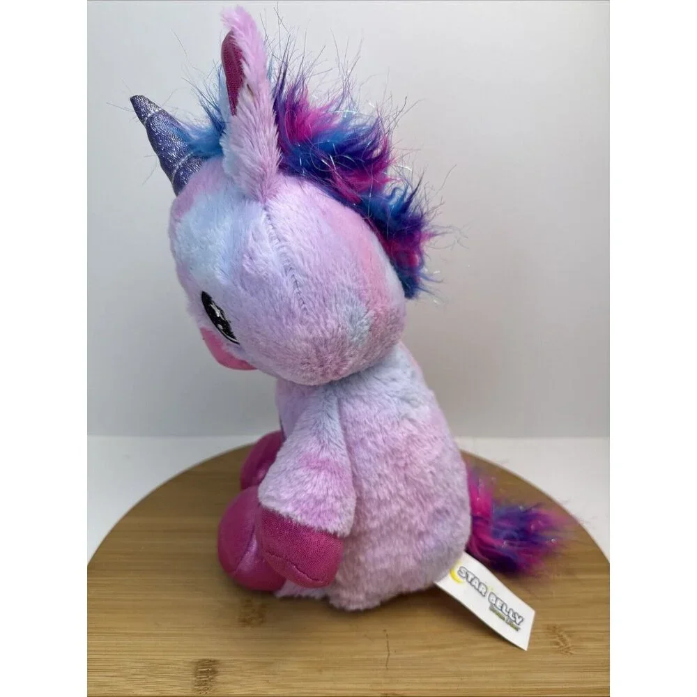 Star Belly Dream Lites Shimmering Rainbow Unicorn Stuffed Plush Night Light Up‎